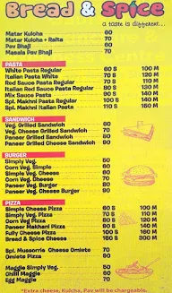 Bread & Spice menu 1