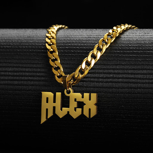 Title 6, Customized Stainless Steel Name Pendant Necklac...