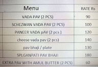 Ganpati Vada Pav And Pav Bhaji menu 2