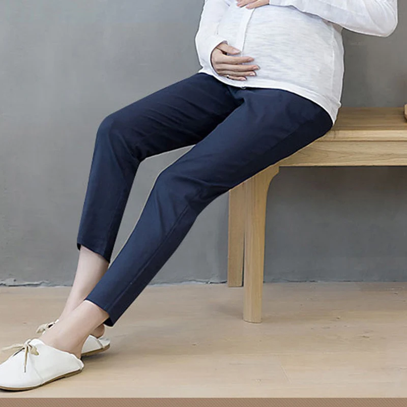 Title 2, Pantaloni Chao Mom in cotone e lino da donna, l...