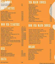 Patiala Express menu 3