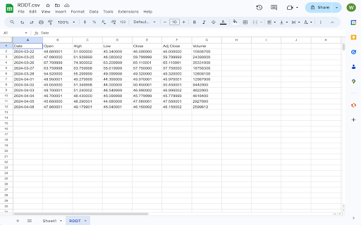 Send to Sheets - CSV & Excel File Viewer