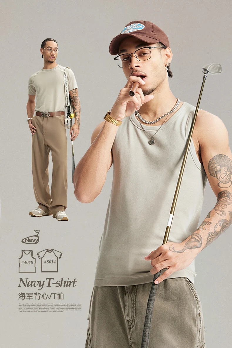 Title 10, Stretch Tight Navy Majica Prsluk American Heavy...