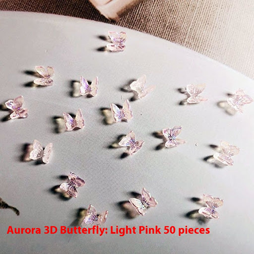 Title 10, Butterfly Nail Ornament Color Three-dimensional...