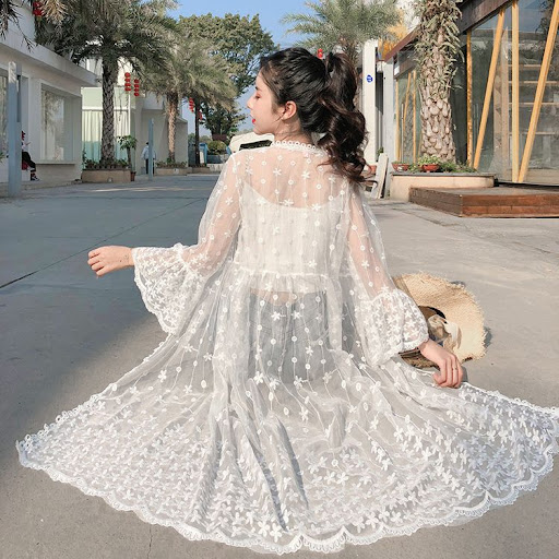 Title 6, Womens Lace Tulle Cape Sun Protection Clothing...