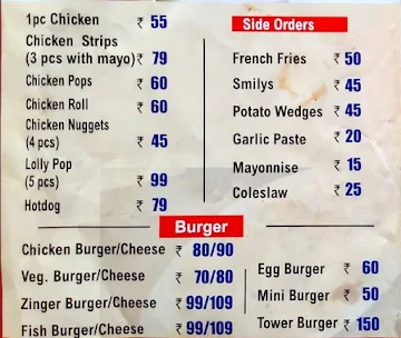 Star Fried Chicken & Restaurant menu 