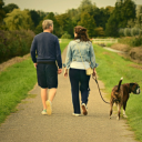 Couple going for a walk