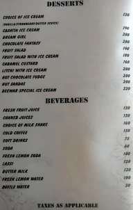 Deewar Family Restaurant and Bar menu 1