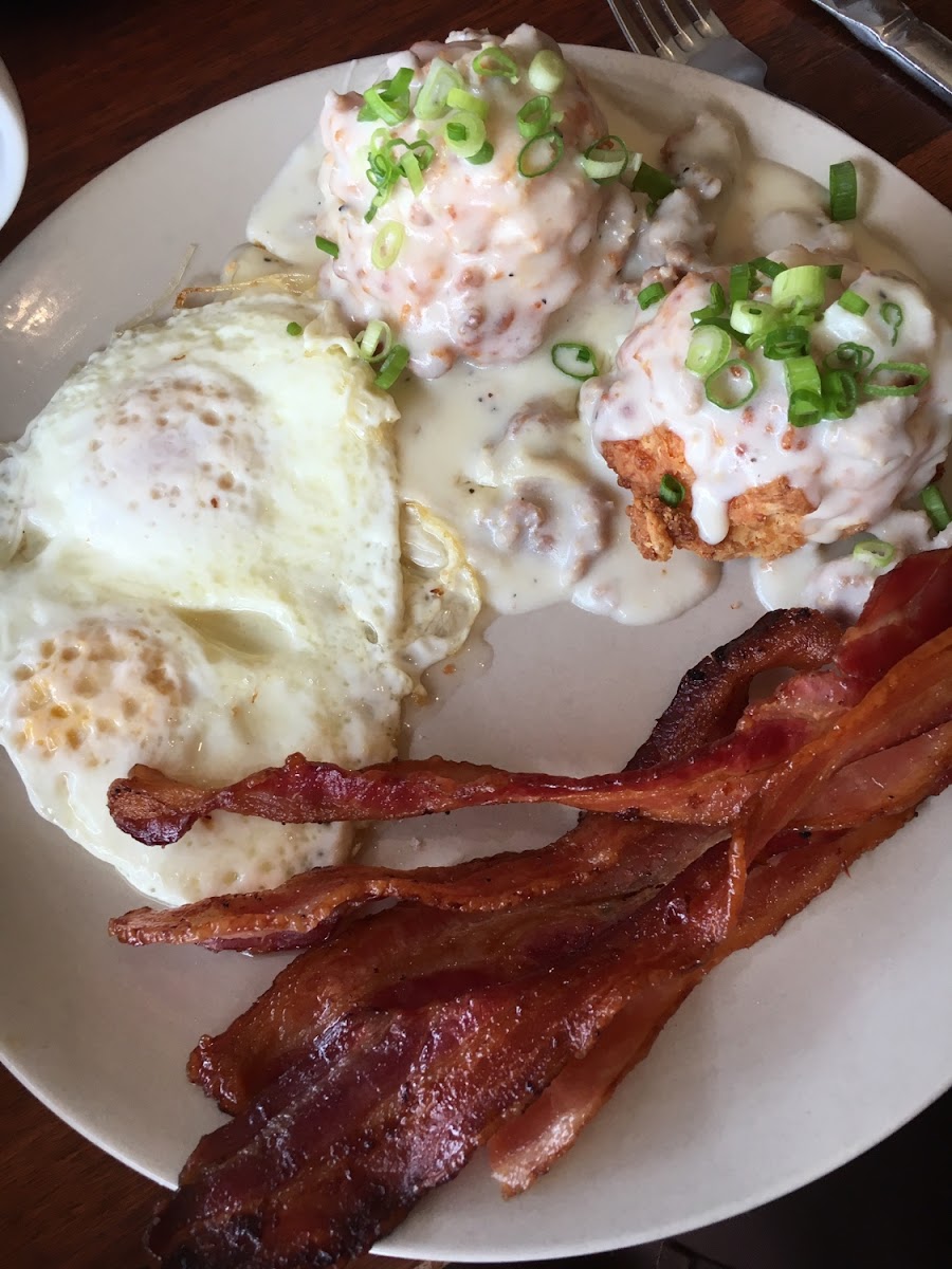 GF biscuits and gravy.