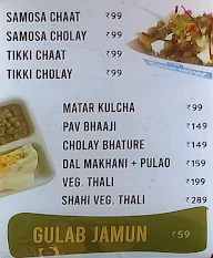 The Chaat Show menu 3