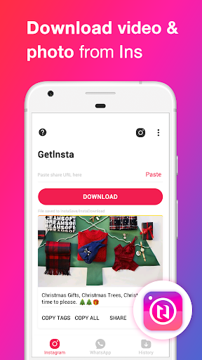 Getins: Video Download & Repost  For Instagram