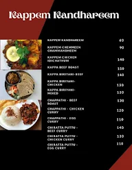 Kappem Kandhareem menu 1