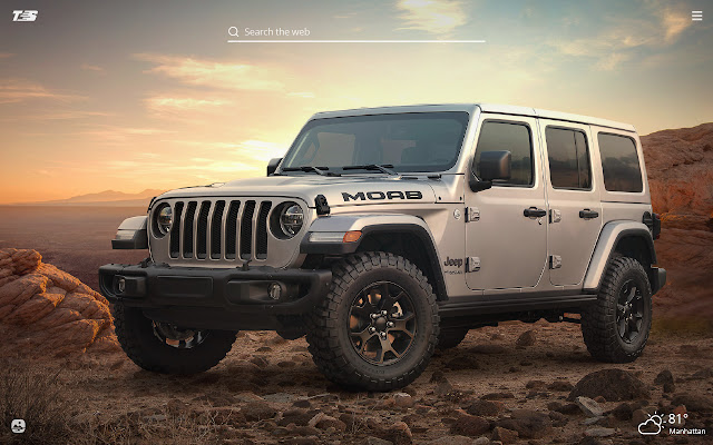 Jeep Wrangler HD Wallpaper New Tab Theme