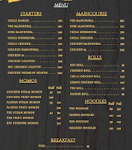 Alishan Restro menu 1