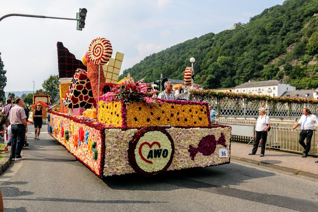 Парад цветов Blumencorso в Бад Эмсе - август 2017