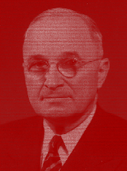 ArtBot art President Harry S. Truman Red 1/1 Rare Unique