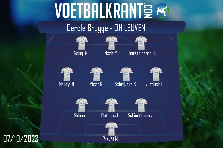 Opstelling OH Leuven | Cercle Brugge - OH Leuven (07/10/2023)