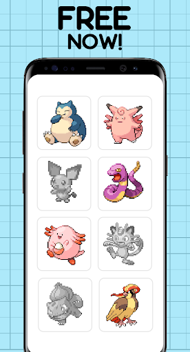 Color by Number - Pokemon Pixel Art Free