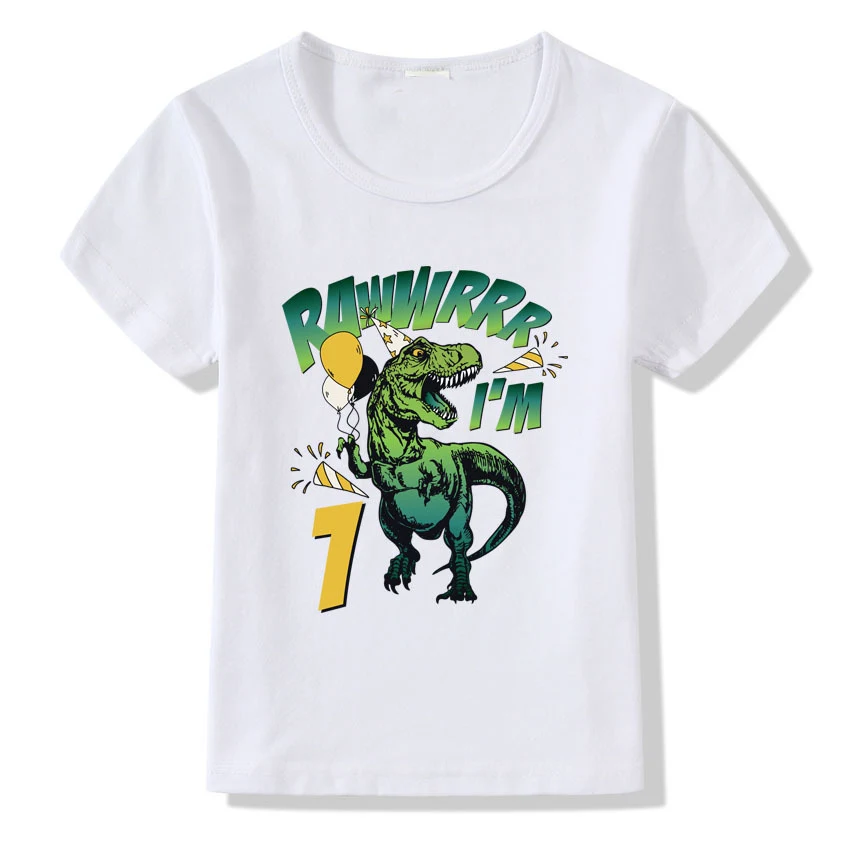 Children's T-shirt Numbers 1-9 Birthday T-shirt Celebrate your child's birthday with this fun number T-shirt, perfect fo