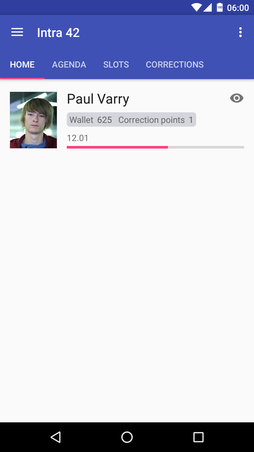 Android application Intra 42 screenshort