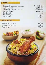 Deshmukh Biryanis menu 6