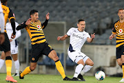 Cole Alexander of Bidvest Wits challenged by Leonardo Castro of Kaizer Chiefs during the Absa Premiership match between Kaizer Chiefs and Bidvest Wits on August 12, 2020 in Johannesburg, South Africa.