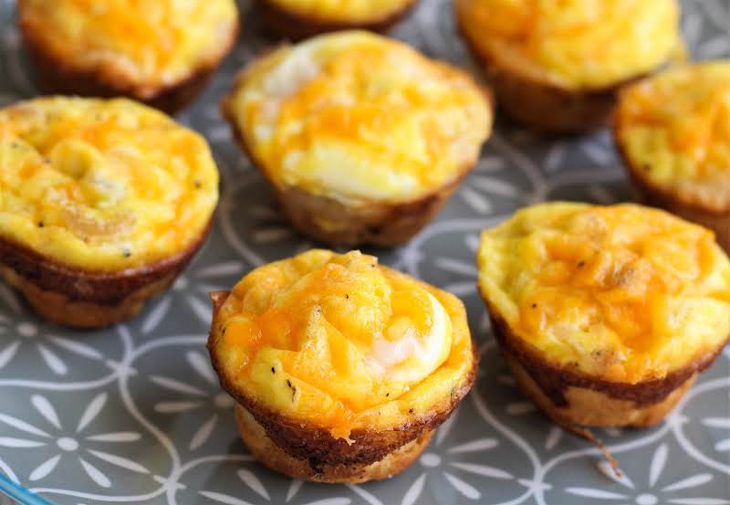 A Plate Of Crescent Breakfast Cups.