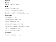 Raj fast food menu 2