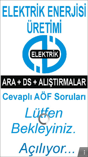 AÖF ELEKTRİK ENERJİSİ ÜRETİMİ