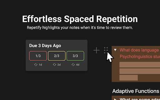 Spaced-Repetition in Notion - Repetify