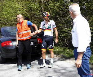 Pascal Ackermann slaakt zucht van opluchting na val in de Ronde van de Alpen