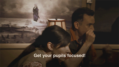 How to stay focused: Get your pupils focused GIF