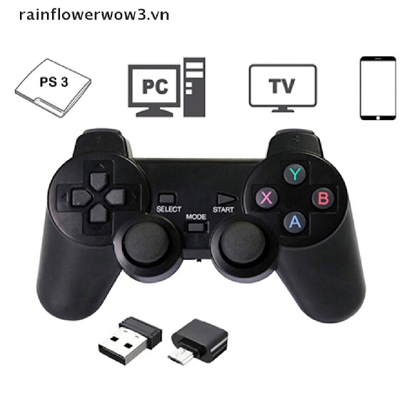 Tay Cầm Điều Khiển Chơi Game Không Dây 2.4Ghz Cho Ps3 Pc Tv