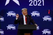 Former US President Donald Trump speaks at the Conservative Political Action Conference in Orlando, Florida, US February 28, 2021. 