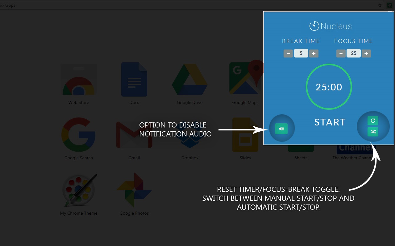 Nucleus: A Pomodoro Timer and Website Blocker Preview image 6