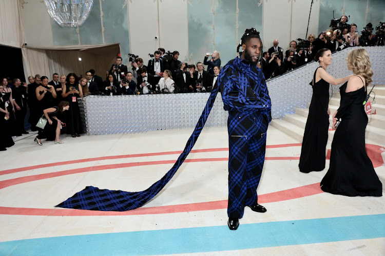 Burna Boy at the 2023 Met Gala.