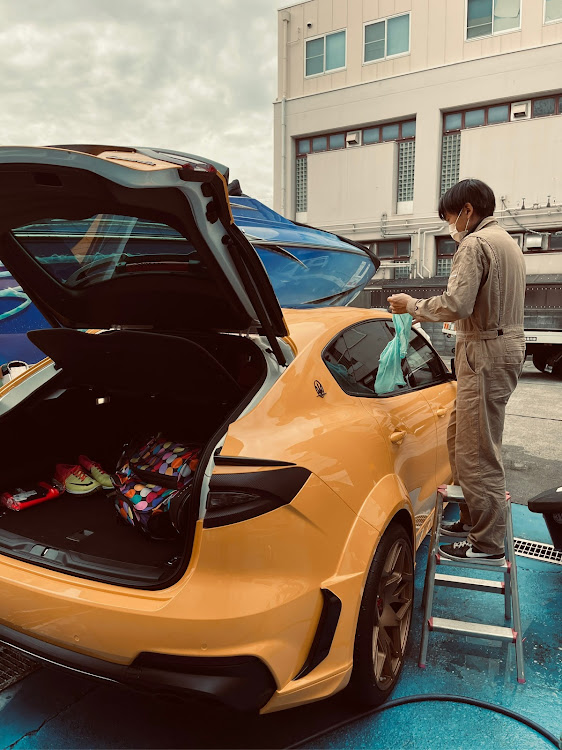 レヴァンテの洗車した！・ノビテック・BAJA35アウトロー・花見は海からに関するカスタム事例の投稿画像3枚目