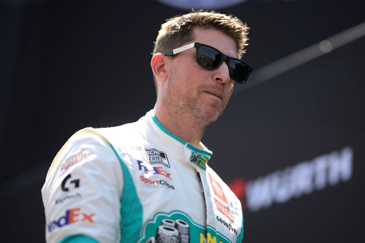 Hamlin had just hoisted his third trophy in 11 NASCAR Cup Series races, tying him with Hendrick Motorsports' William Byron for most wins on the season.