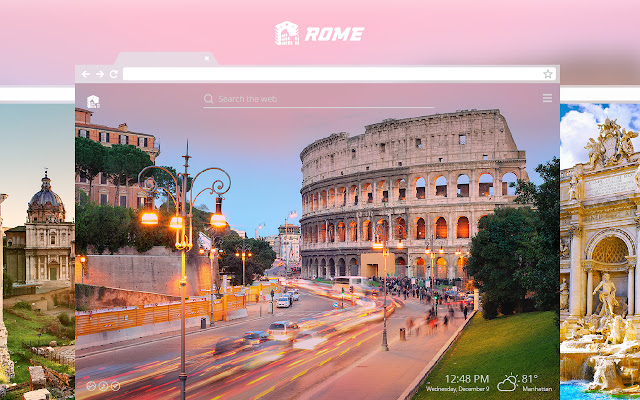 Rome HD Wallpaper New Tab Theme