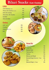 Bihari Snacks menu 2