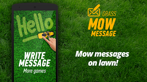 Mow message Grass