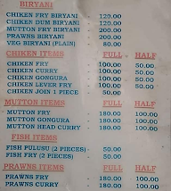 Sampath Biryani menu 2