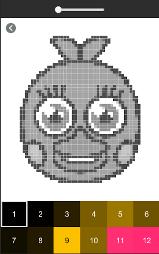 Pixel art Coloring by numbers for Fnaf