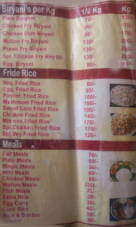 Bhargava's Food Parcel menu 5