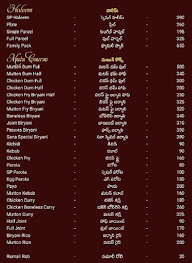 Sana Biryani's menu 2