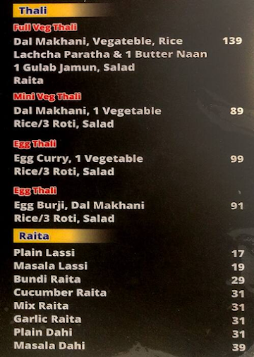 Dreamcann Foods menu 