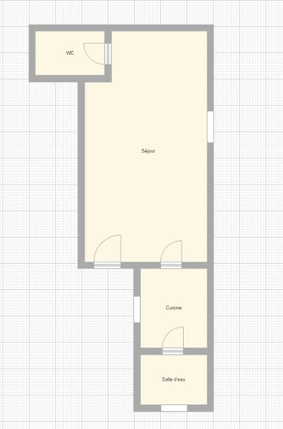 Vente appartement 1 pièce 16.42 m² à Paris 18ème (75018), 139 000 €