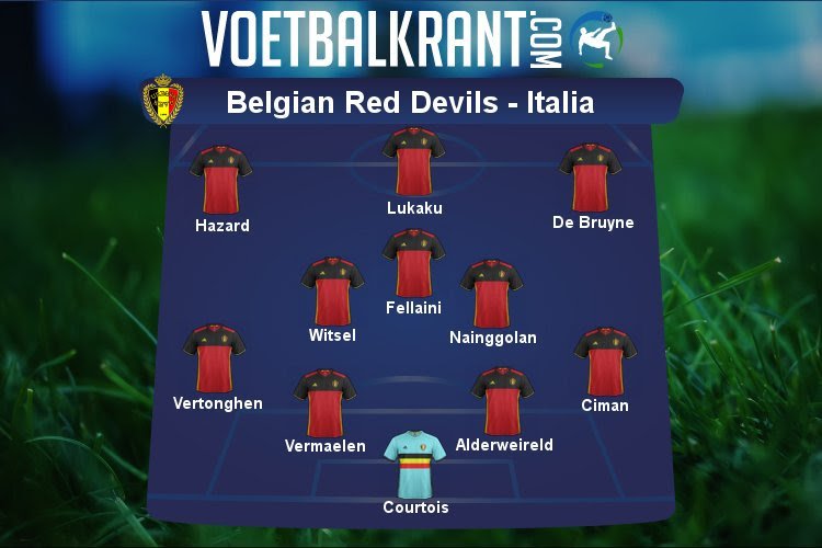 Dit zijn de vermoedelijke 11 Rode Duivels die tegen Italië starten