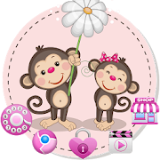 Monkey Cute Theme  Icon