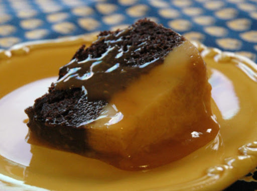 chocolate flan cake